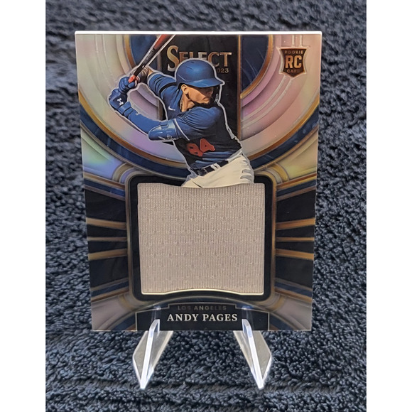 2023 Select Andy Pages Rookie Jumbo Swatches Prizms Silver 005/199 - Picture 1 of 3